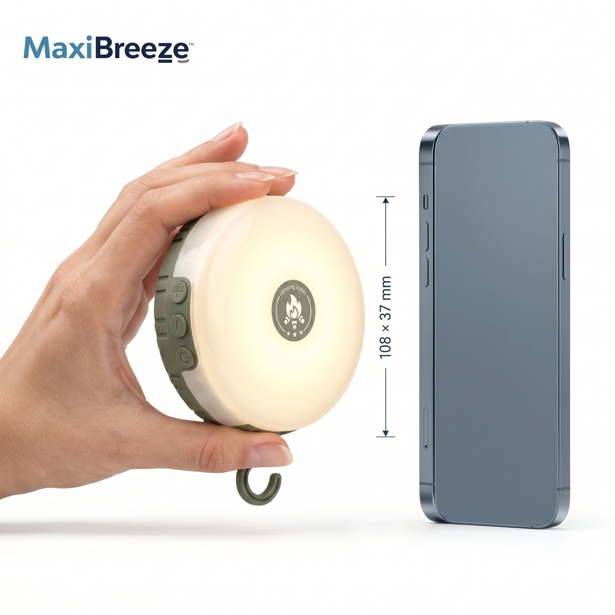 7-Color Rechargeable Camping Lantern MAXIBREEZE™