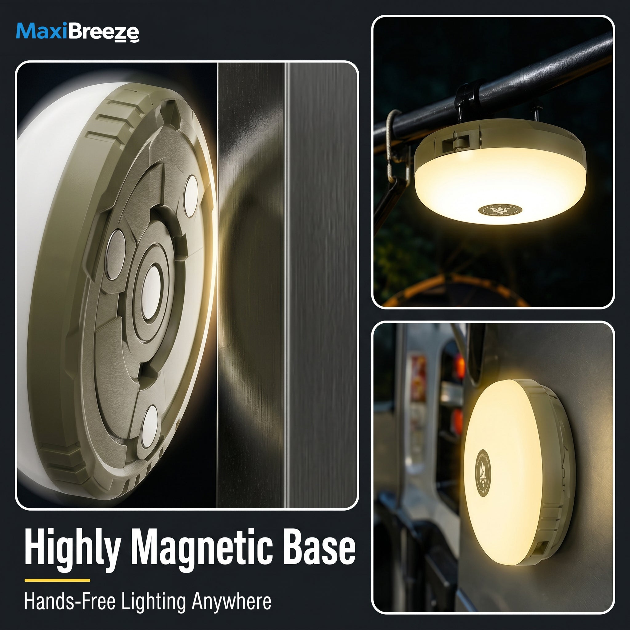 7-Color Rechargeable Camping Lantern MAXIBREEZE™