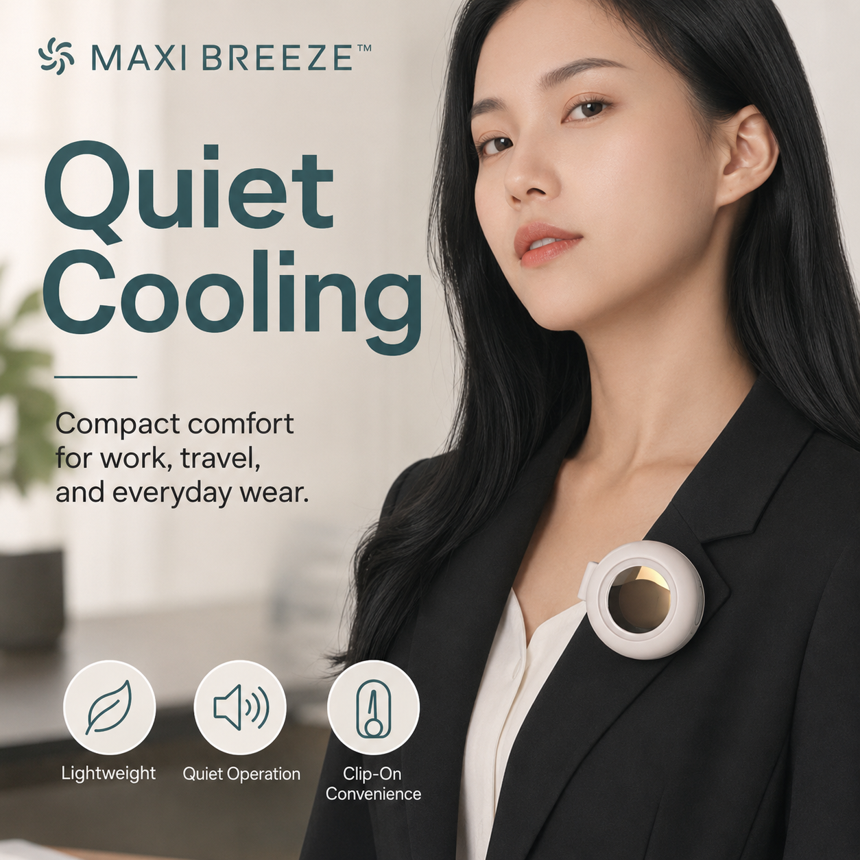 MAXI BREEZE™ Mini-Clip-Ventilator