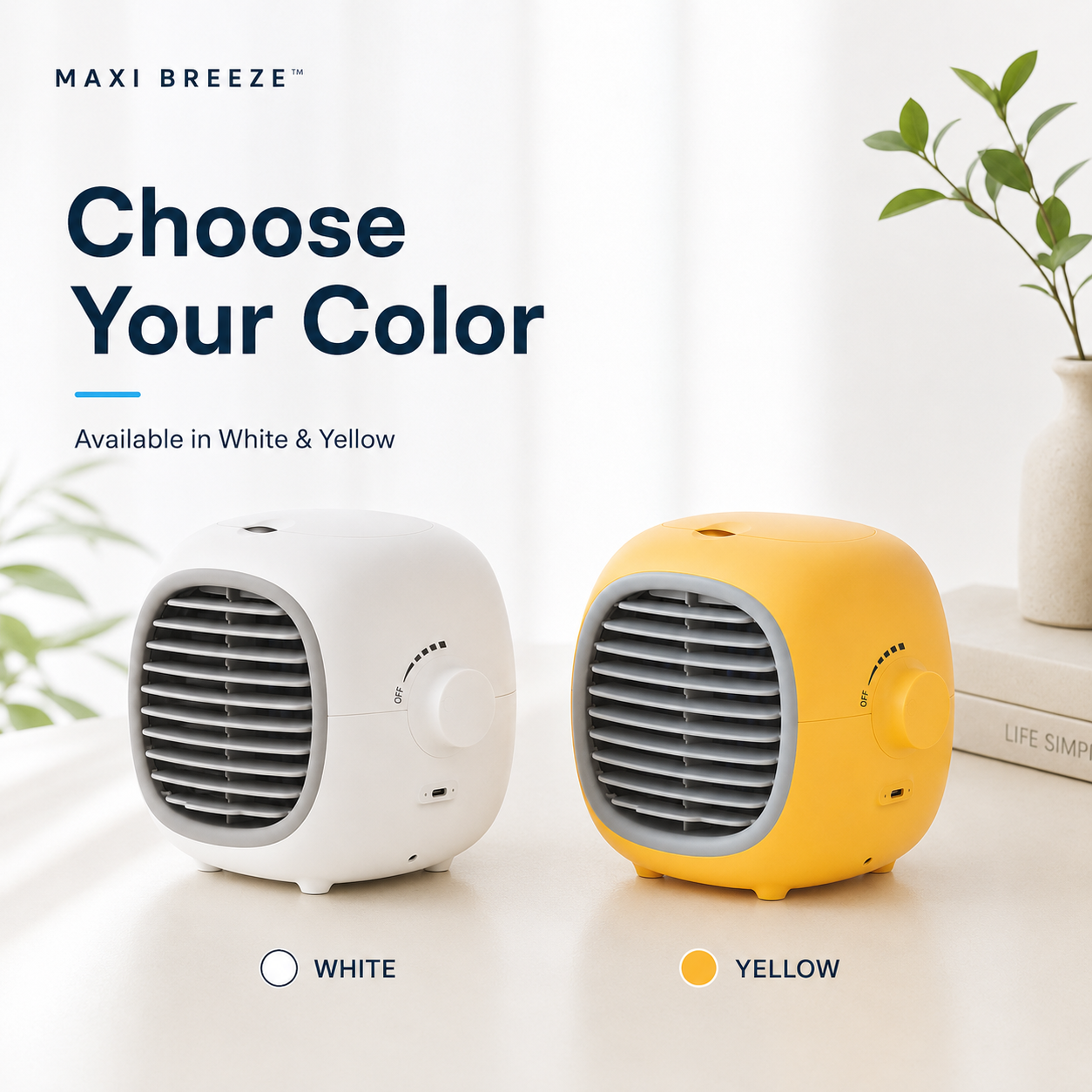 MAXI BREEZE™ USB Air Cooler & Humidifier