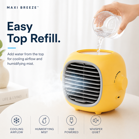 MAXI BREEZE™ USB-Luftkühler & -Luftbefeuchter