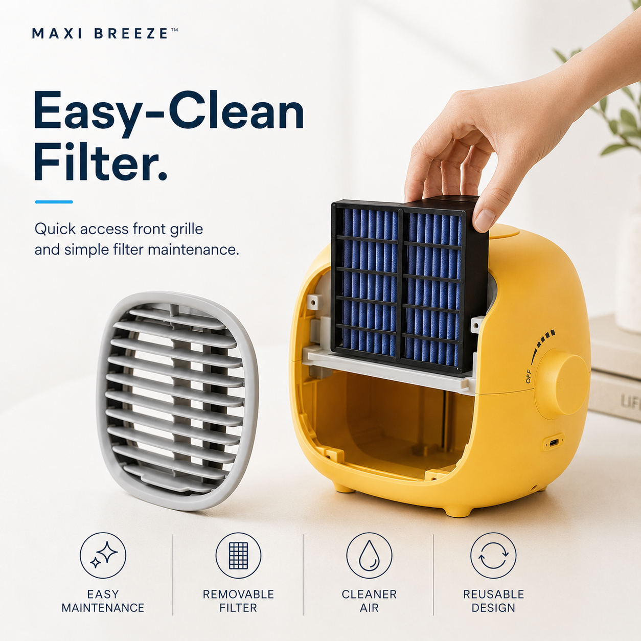 MAXI BREEZE™ USB Air Cooler & Humidifier