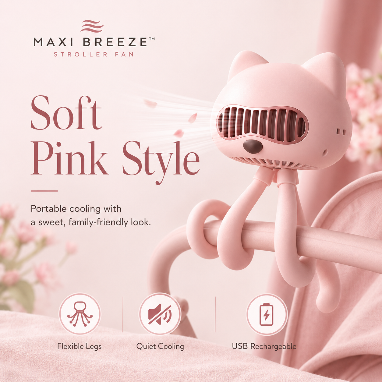 Ventilateur sans pales pour poussette MAXI BREEZE™