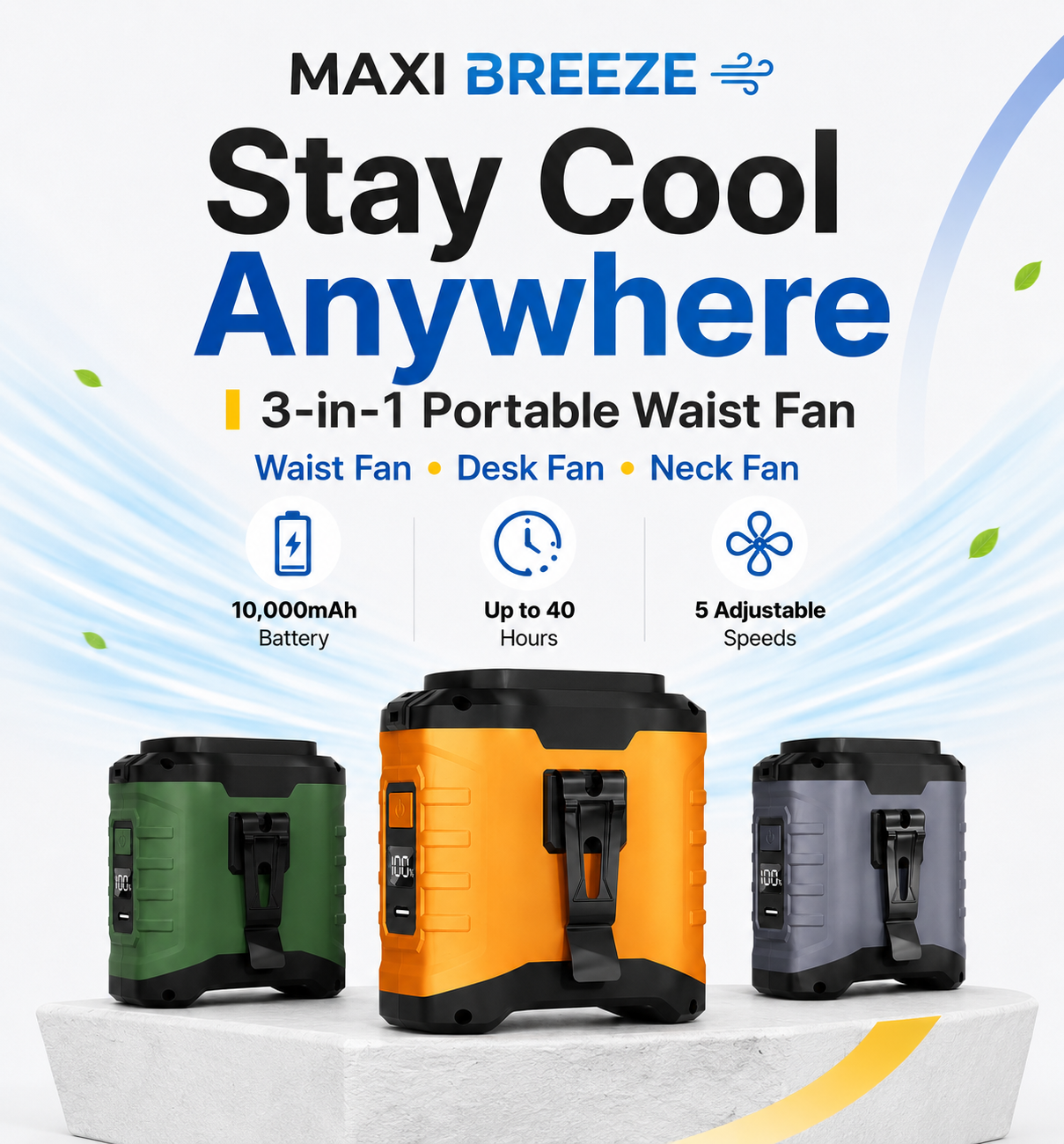 Portable Waist Fan