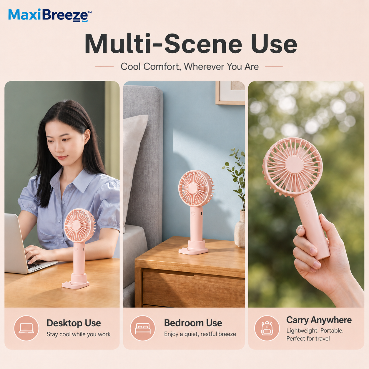 Travel Phone Holder Fan