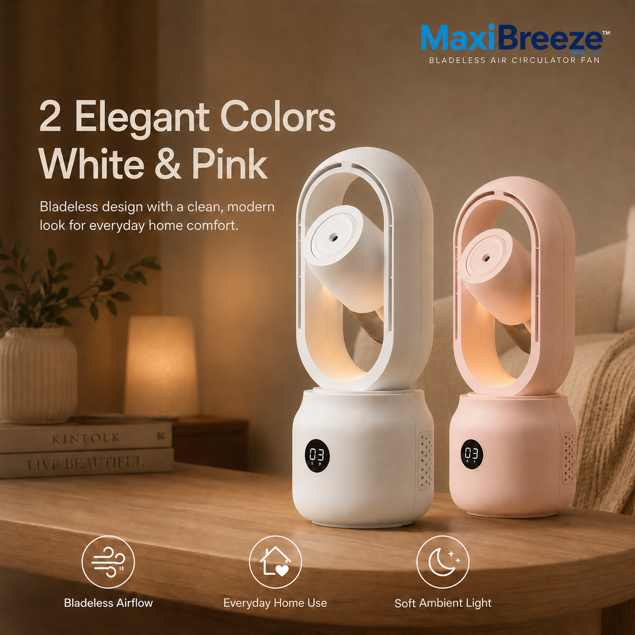 Bladeless Air Circulator Fan